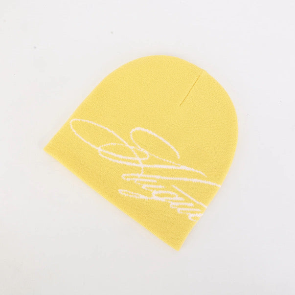 Huguet Signature Beanie - Solar Yellow