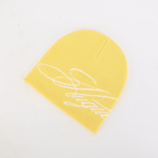 Huguet Signature Beanie - Solar Yellow
