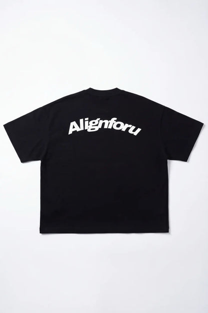 Alignforu Black T-shirt